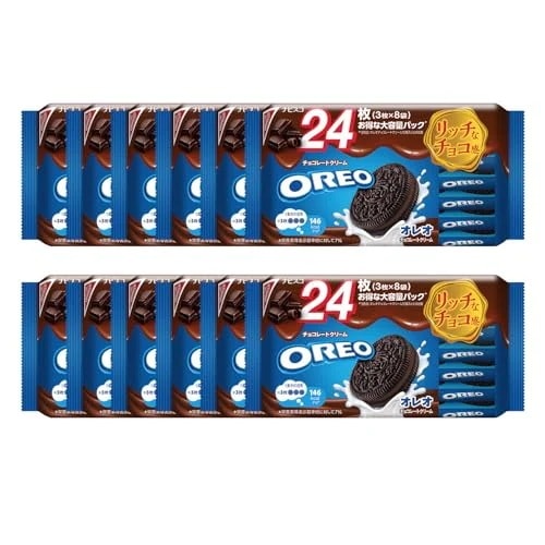 モンデリ―ズ オレオ ファミリーパック チョコレートクリーム 24枚×12個