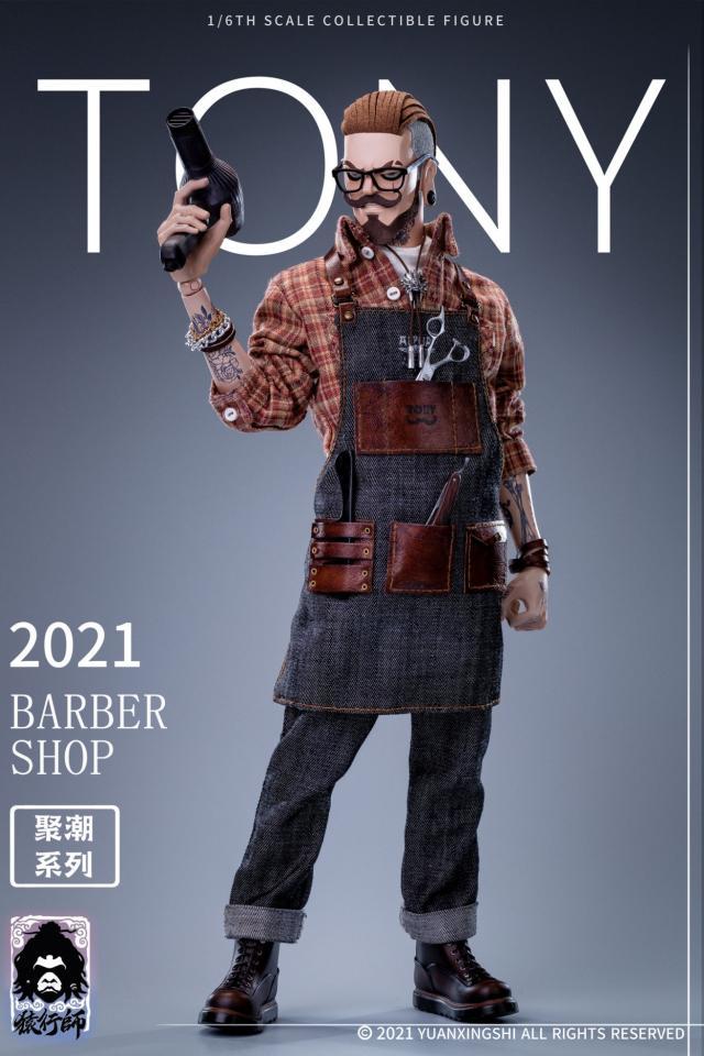 新品未開封猿行師 1/6 理髪師 トニー 「Gathering Trend」シリーズ 聚潮 アクションフィギュア JC-001