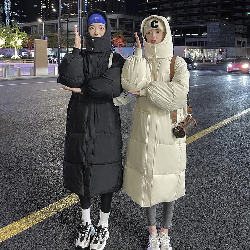 綿服 レディース ロングタイプ コート ゆったり 厚手 韓国 ロング丈 トップス