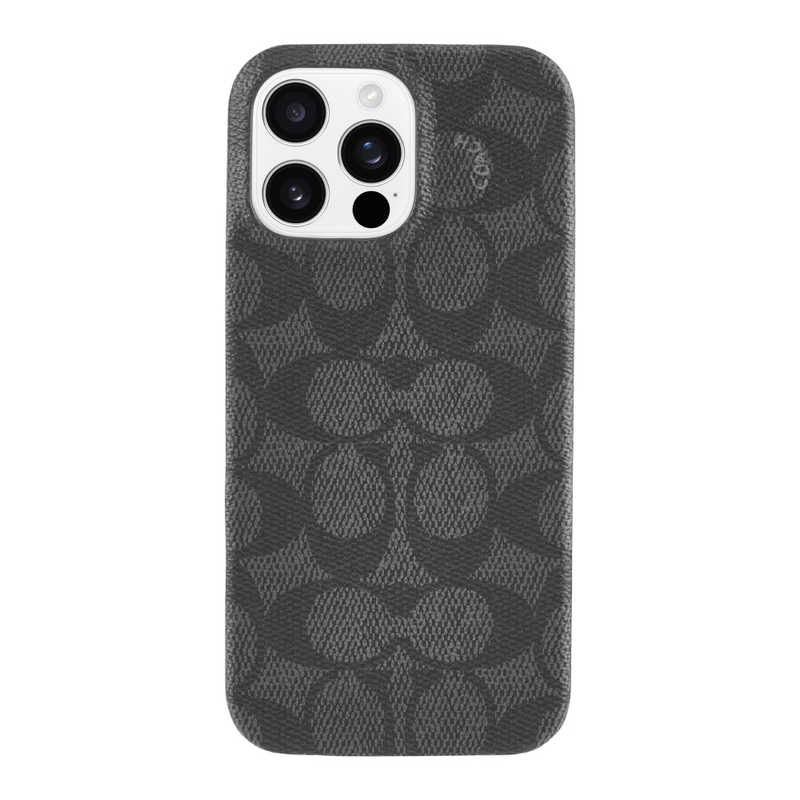 COACH　iPhone 16 Pro Max Coach Slim Wrap Case - Signature Charcoal　CH054100