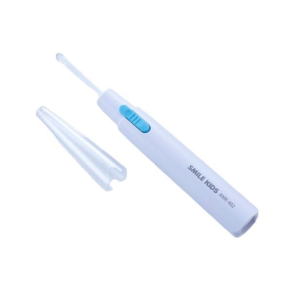 [5セット] スマイルキッズ シリコンキャップ付スリムなあかりちゃん耳かき ブルー AMK-402BLX5