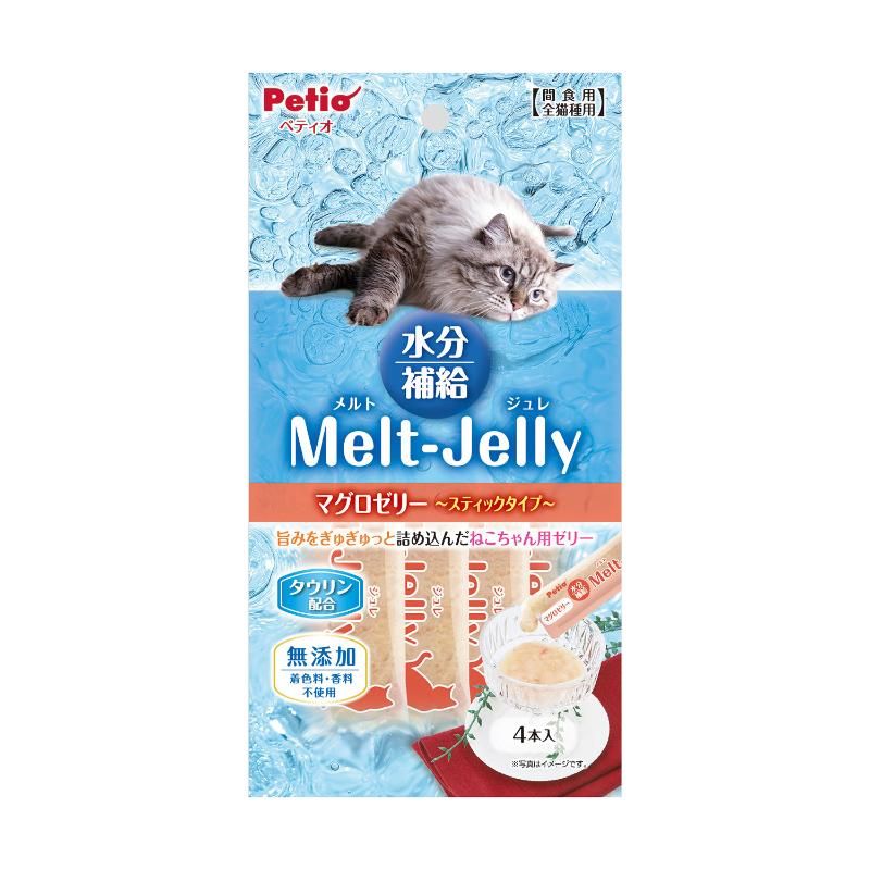 （まとめ買い）メルトジュレ 水分補給 マグロゼリー スティックタイプ 4本入 猫用おやつ [x20]