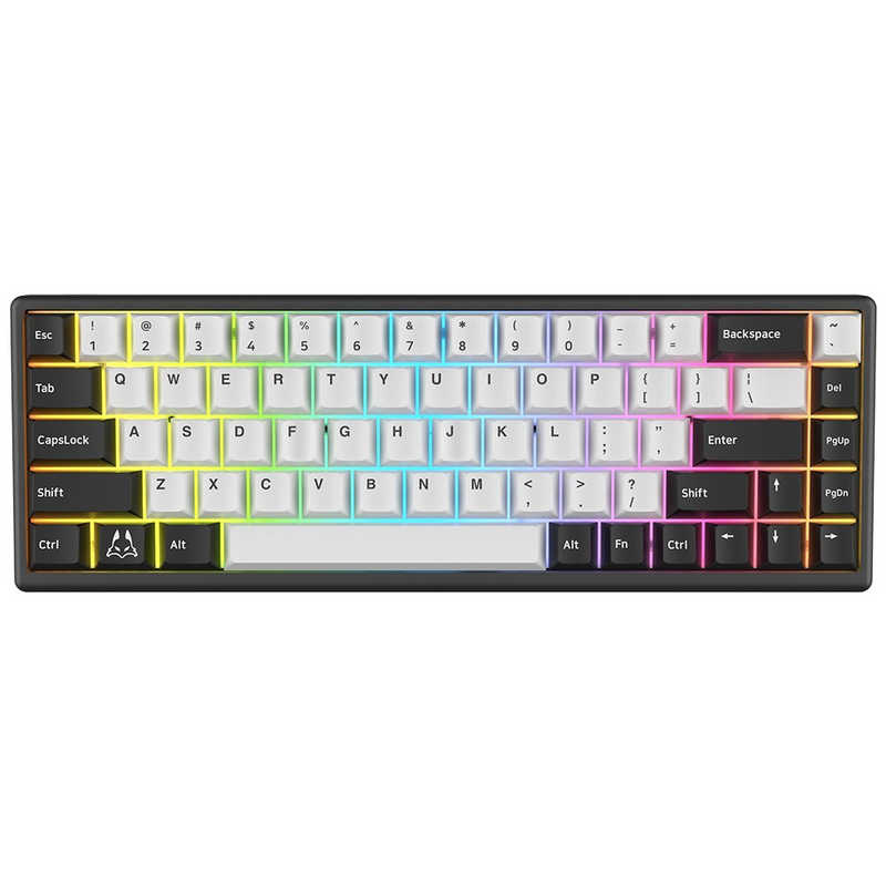 Polar 65＋ HE マグネティックゲーミングキーボード ［有線 / USB (Type-C)］ ブラックパンダ　as-polar-65-plus-black-panda-fpgm