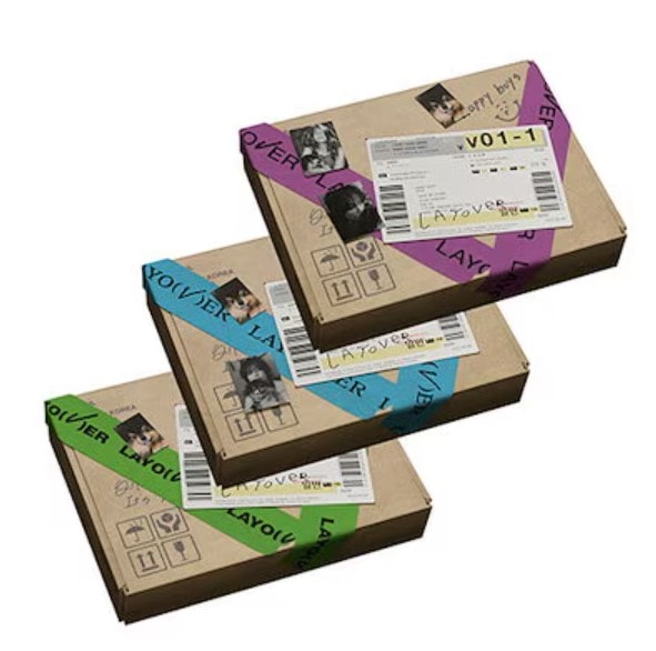 BTS V - [Layover] 1st Solo Album 3 VERSION SET