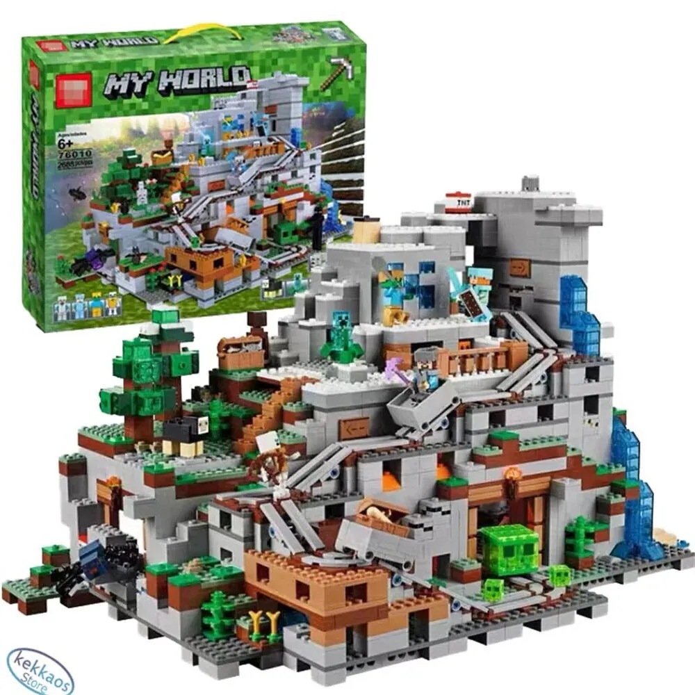 マインクラフト 山の洞窟 豪華セット ザマウンテン洞窟 ブロック プレゼント レゴ互換品 2688+PCS