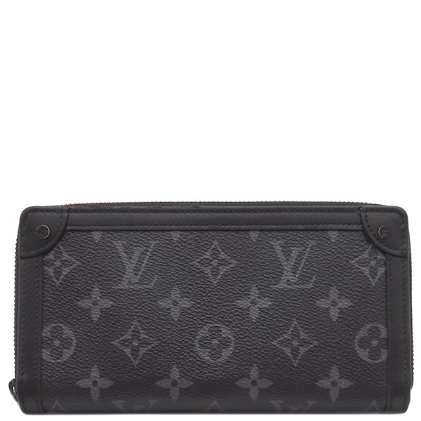 ルイヴィトン LOUIS VUITTON 長財布 トランク ジッピーウォレット モノグラムエクリプス モノグラムエクリプス ブラック金具 黒 グレー ラウンドファスナー M80558 RFID 【箱】