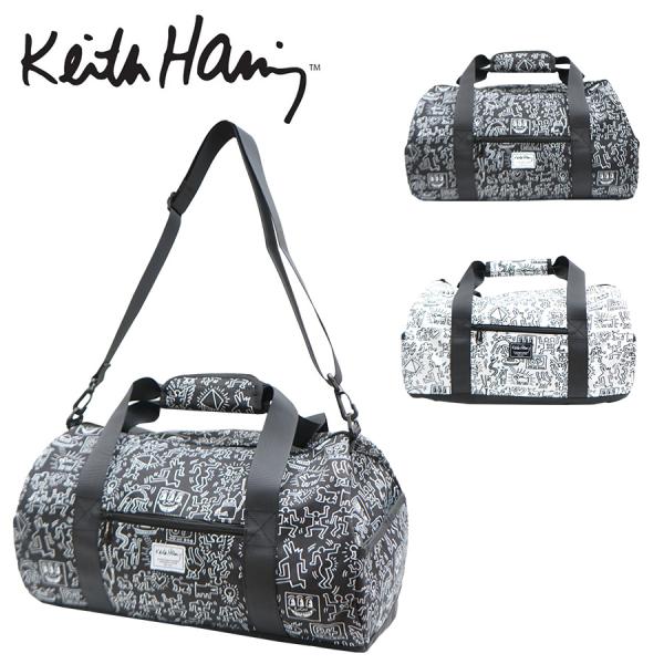 2WAYダッフルバッグM キースヘリング ボストン 大容量 鞄 かばん カバン 使いやすい かわいい オシャレ ストト 部活 修学旅行 学生 KeithHaring 便利