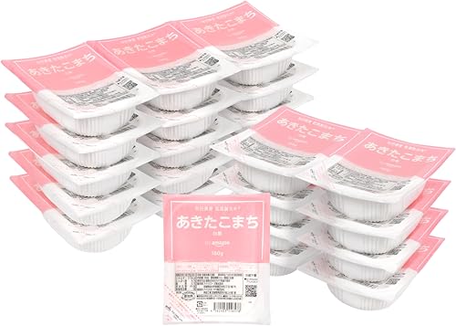 by Amazon パックご飯 秋田県産 あきたこまち 180g×24個 国産米 100% 低温製法米