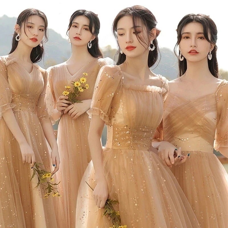 2025 春 ワンピース 新入荷 花嫁ロング ウェディング 司会者 結婚式 ドレス パーティードレス お呼ばれ 披露宴