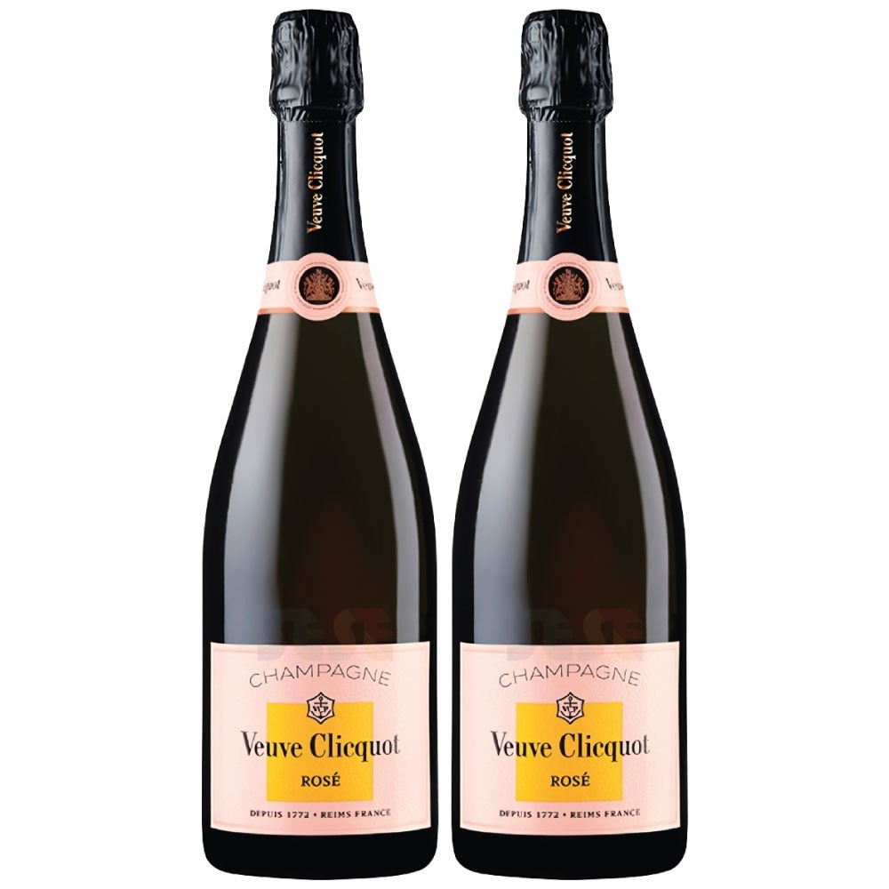 ヴーヴ・クリコ ローズラベル 2本セット 750ml / スパークリング 辛口 フランス シャンパン Veuve Clicquot Rosé