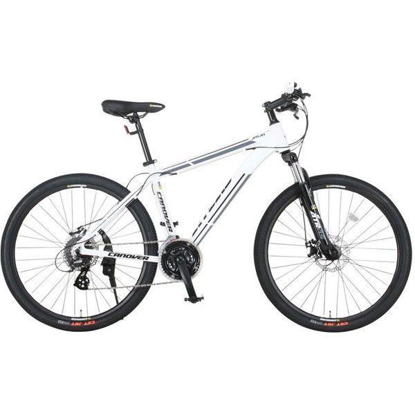 CAMT-043-DD ATLAS ホワイト (33735) マウンテンバイク (26×1.95・24段変速) メーカー直送