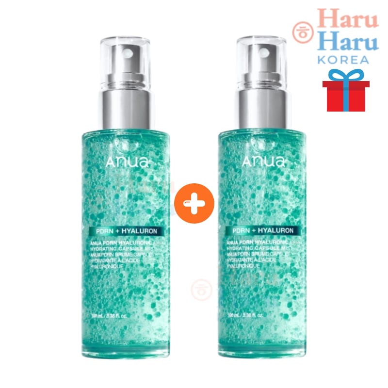 【NEW/新商品 1+1】 PDRNヒアルロン酸ハイドレイティングミスト 100ml +100ml/韓国コスメ ハリ 弾力 保湿ミスト 霧噴射 ツヤ 角質ケア 毛穴ケア 弾力ケア メイクキープ