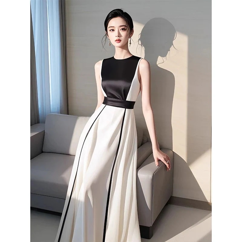 フレンチドレスブラック パーティー サテンワン おしゃれ イブニングドレス パーティードレス 上品 セクシー(ガラス瓶)