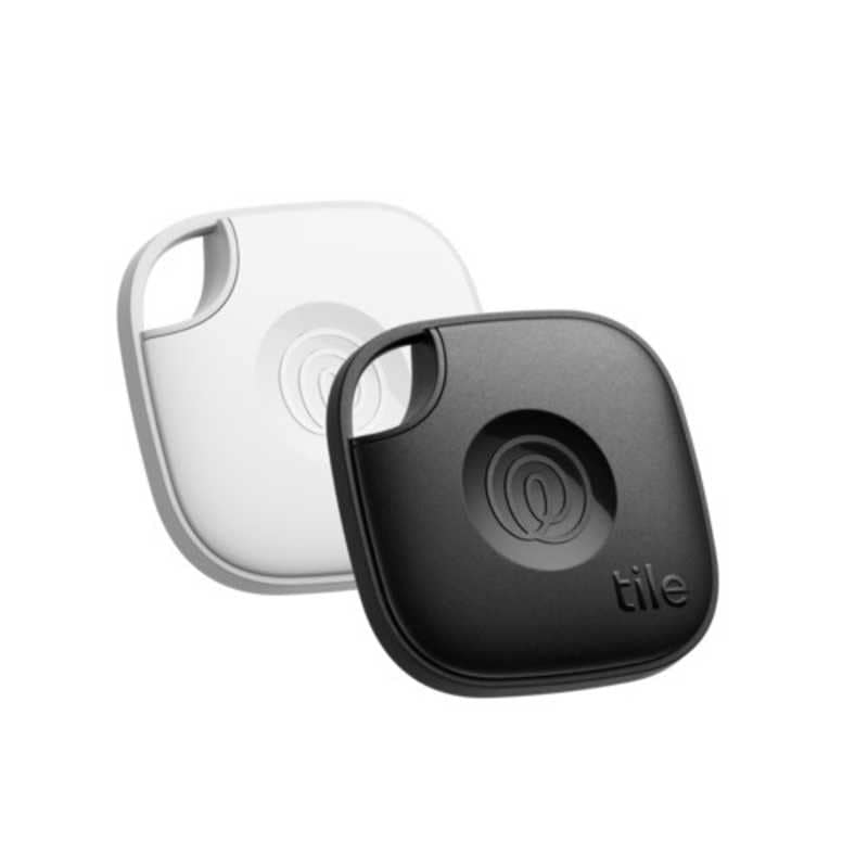 TILE　Life360 Tile Mate (2024) ブラック＆ホワイト 2個パック/電池交換不可(最大約3年)　RE-60122-AP