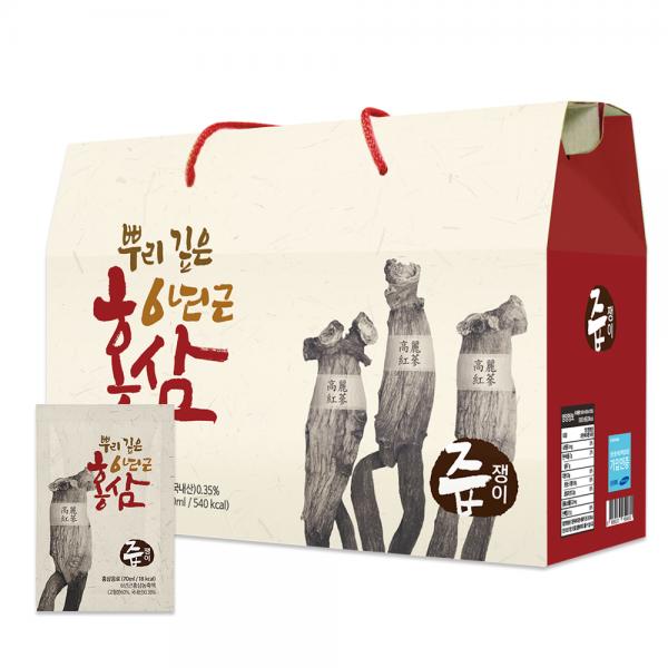 汁飲み根の深い6年根紅参汁 즙쟁이 뿌리 깊은 6년근 홍삼즙