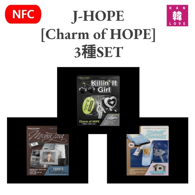 J-HOPE [Charm of HOPE] 3種SET BTS 防弾少年団 ジェイホープ / 生写真1+トレカ8