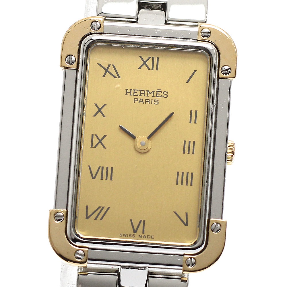 エルメス HERMES CR1.220 クロアジュール クォーツ レディース _913047【中古】