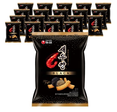エビ ブラック 72g20個 スナック お菓子 エビの形 大容量 おやつ ソングルームスナック 韓国食品