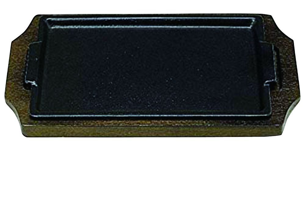 三和精機製作所 鉄製 ステーキ皿 デラックス角型 29cm