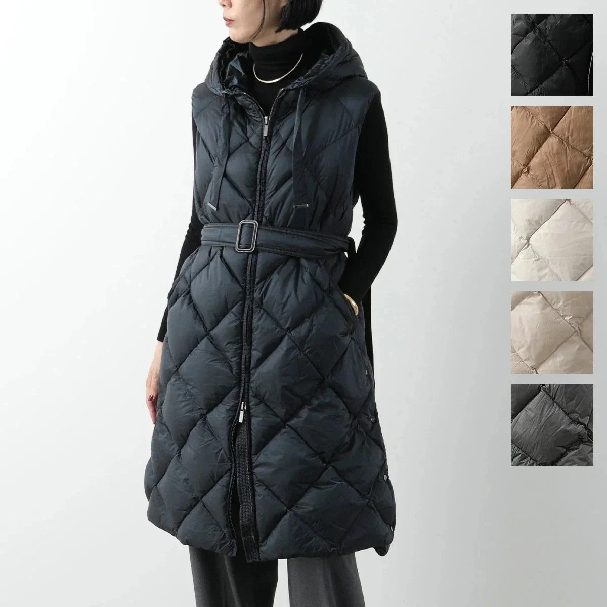 MAX MARA The Cube マックスマーラ ザ キューブ ダウンベスト TREGIL トレギル レディース ロング丈 ナイロン キルティング カラー6色