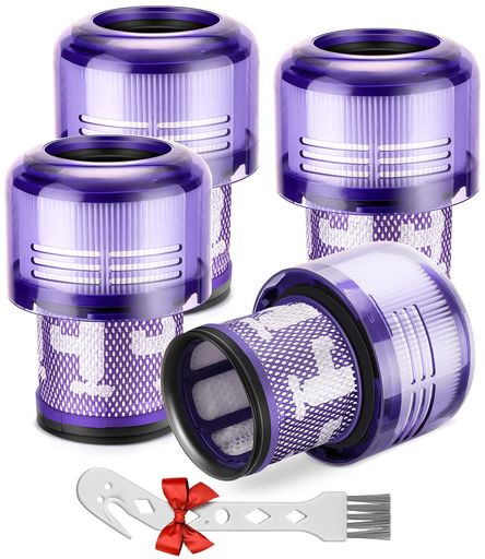 ダイソン V10 SV18 デジタルスリム 交換用 フィルター 掃除機 DIGITAL SLIM SV18 互換フィルター コードレス掃除機 フィルター 交換品 洗濯可能 4個入り