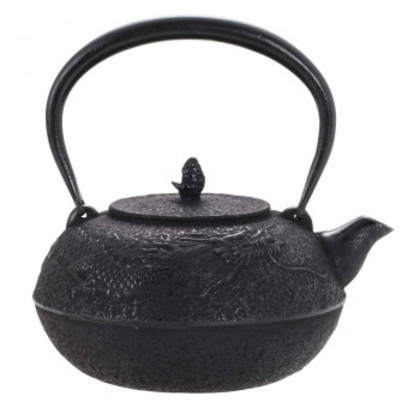 南部鉄器 IRONCRAFT 鉄瓶 雲竜(黒) 1.3L OH-308