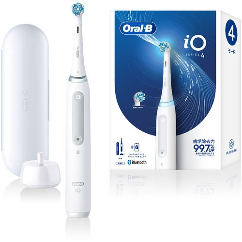 ブラウン IOG41A61KWT ブラウン オーラルB 電動歯ブラシ iO4 [歯ブラシハンドル 1本／ブラシヘッド 1本] Oral-B クワイトホワイト