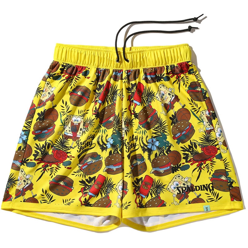 ジャージーショーツ スポンジ・ボブ クラビー パーティ バスケットボール ＷＵＰニットハーフ・３／４パ・ smp25051s-7000