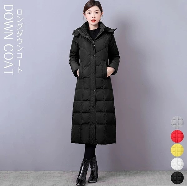 ダウンコート レディース ロング 90％ダウン 大きいサイズ 超ロング ダウンコート 防寒性 ダウンジャケット アウター ダウン 冬 ギフト 30代 40代 50代 ミセス 母 ロングコート 暖かい