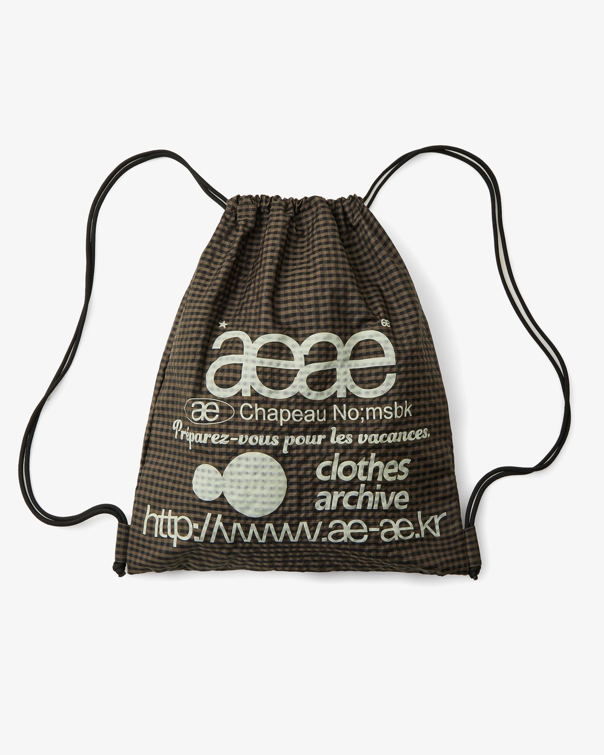 Qoo10 aeae WEB LOGO GYMSACK バッグ