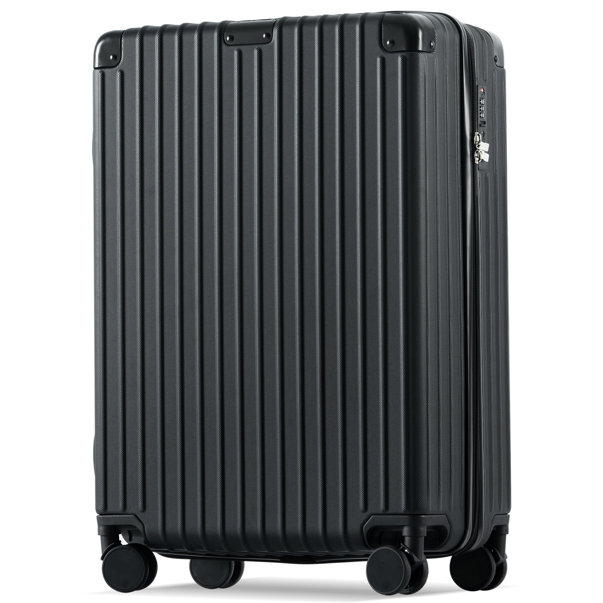 【国内出荷 - 3日配達】スーツケース Sサイズ キャリーケース キャリーバッグ Sサイズ ストッパー付き アルミコーナーパッド 機内持ち込み 2日~3日 大容量超軽量 軽い おしゃれ かわいいダブル