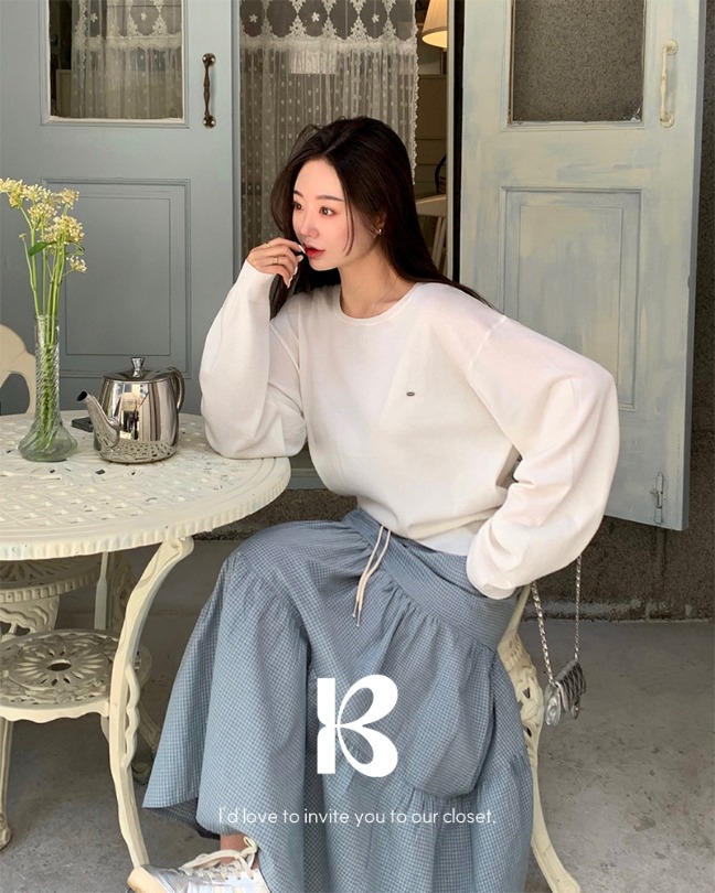 [MADE/夏ver.] ふんわりベーシックラウンドニット nt1303