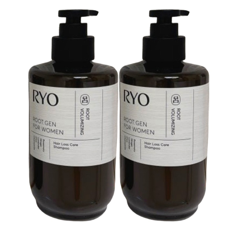 【2本セット】ルートジェン 女性用 脱毛症状ケア シャンプー 515ml×2 韓国スカルプケア ボリュームサポート 韓方処方