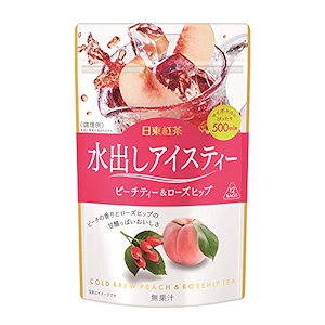 日東紅茶 水出しアイスティー ピーチティー&ローズヒップ TB 500ml12袋入6袋