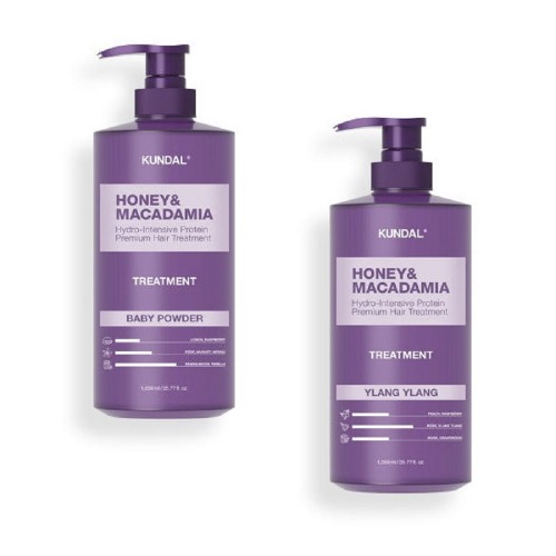 クンダルプロテイントリートメントベビーパウダー1058ml +イランイラン1058ml香り保湿栄養ソフト