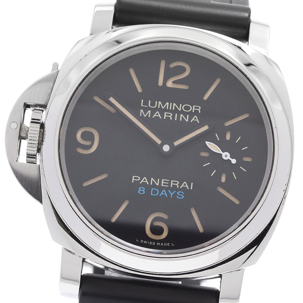 パネライ PANERAI PAM00796 ルミノール レフトハンド 8デイズ アッチャイオ 手巻き メンズ 良品 箱・保証書付き_886888【中古】 374,625円