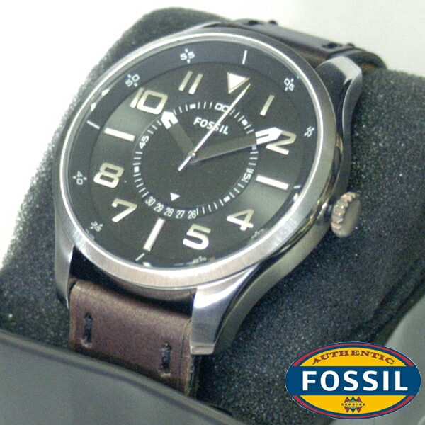 フォッシル メンズ 腕時計 FOSSIL 時計 レザーバンド デイト 日付 ウォッチ FS4458 本皮 ベルト インポート ファッション ブランド 海外セレブ 多数 愛用 ストリート サーフ アメリ