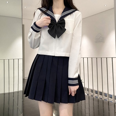 JK制服ベーブラック3本セット女秋冬オリジナルフォーマル日系学院風ショートスカート