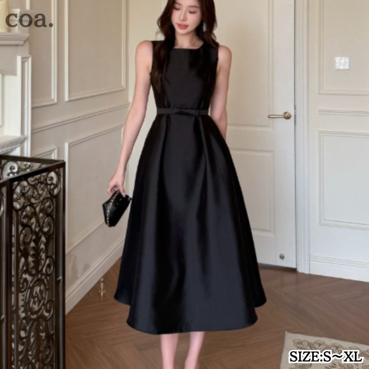 ワンピース ドレス レディース ロングワンピース ロングドレス ロング丈 ミモレ丈 無地 ノースリーブ シンプル パーティードレス キャバドレス セクシー カジュアル デート 奇麗め 上品 お洒落