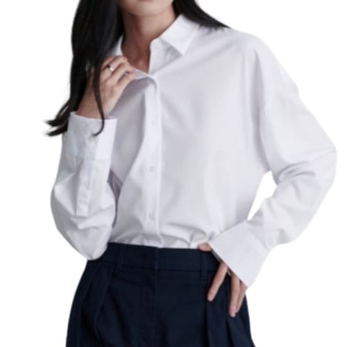 ウーマンズオーバーサイズシルキーシャツ