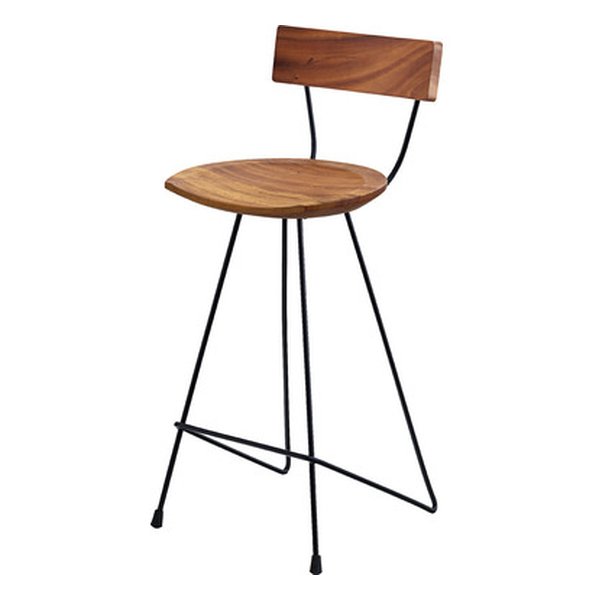ジェラルド ウッドカウンターチェア ブラウン 幅40×奥行き41×高さ90×座面高65cm JW-109