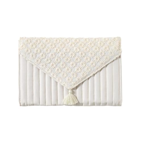 [] 母子手帳ケース flower刺繍 アイボリー