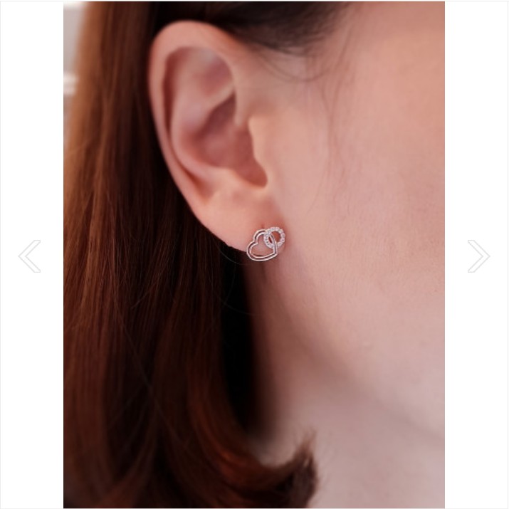 シルバーハートピアス SC1059