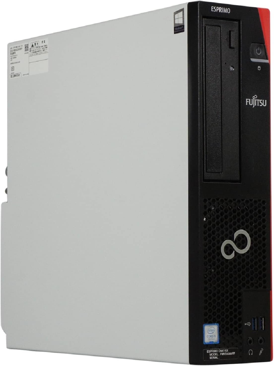 パソコン ESPRIMO D587/SSX Windows10 デスクトップ Core i5 7500 3.4～最大3.8GHz MEM:8GB SSD:256GB DVDマルチ Win10Pro6