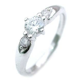 ( 4月誕生石 ) Pt ダイヤモンドリング（婚約指輪エンゲージリング）楽ギフ_包装02P26Mar16 220,000円