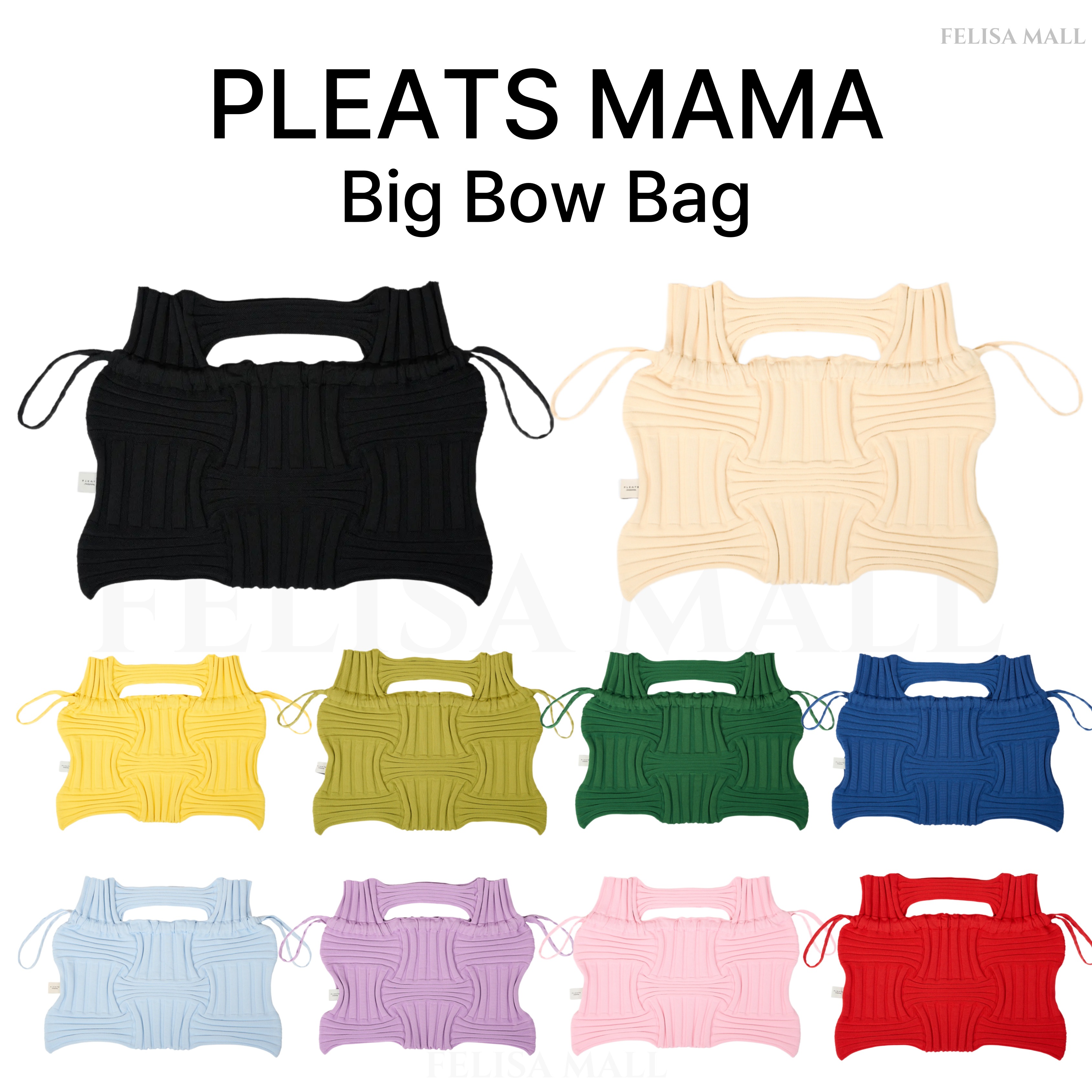 [PLEATS MAMA] Big Bow Bag 人気バッグ 韓国ブランド