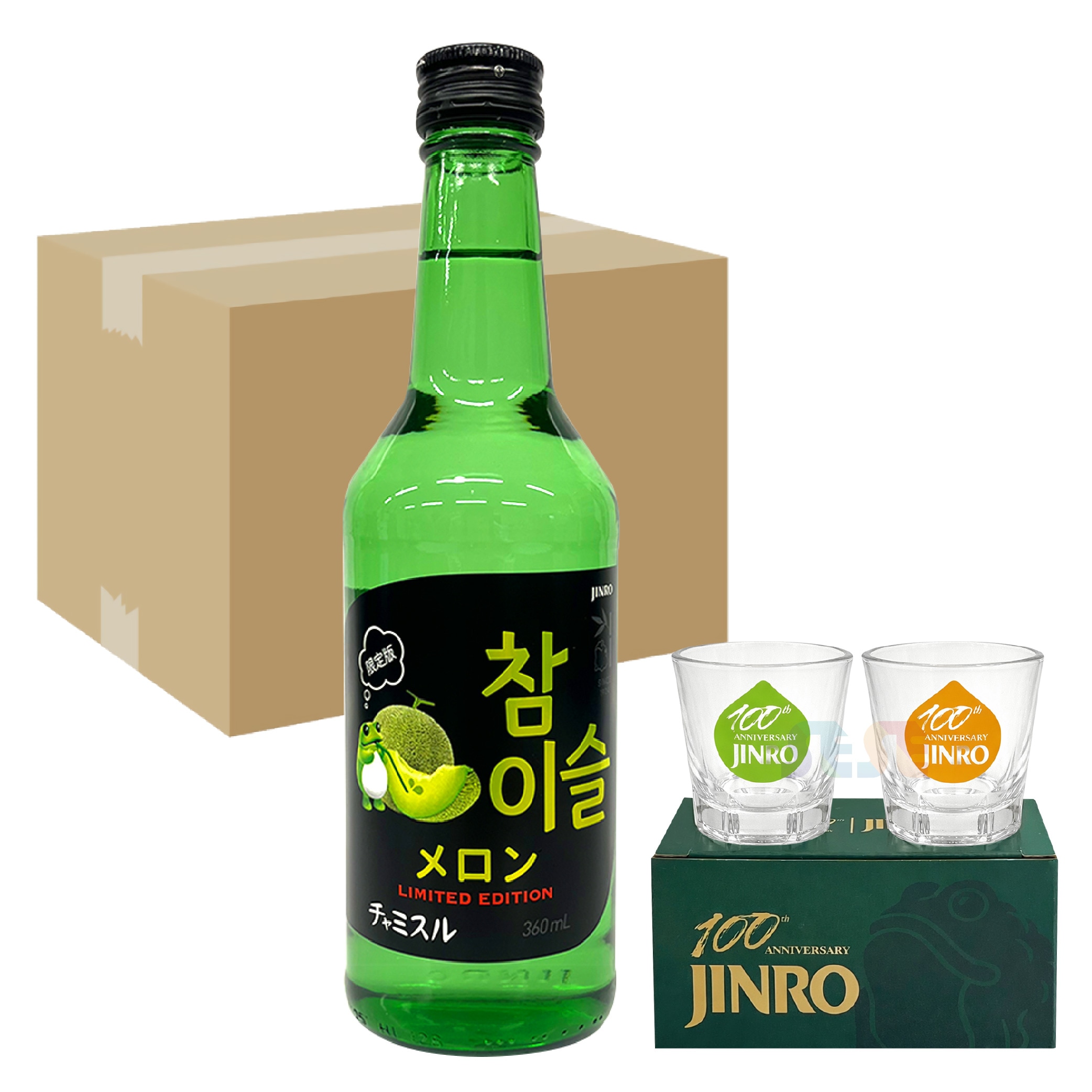 Qoo10] チャミスル JINRO チャミスル メロン 360m