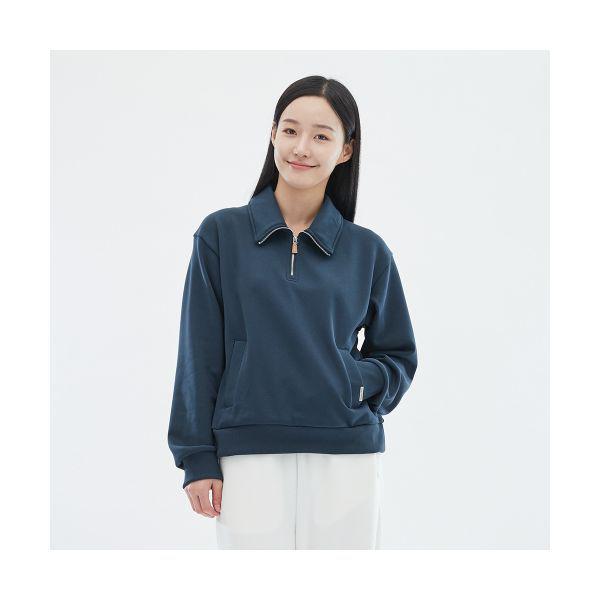 女性ニットハーフジップCPプルオーバー_SL3WTCFS012