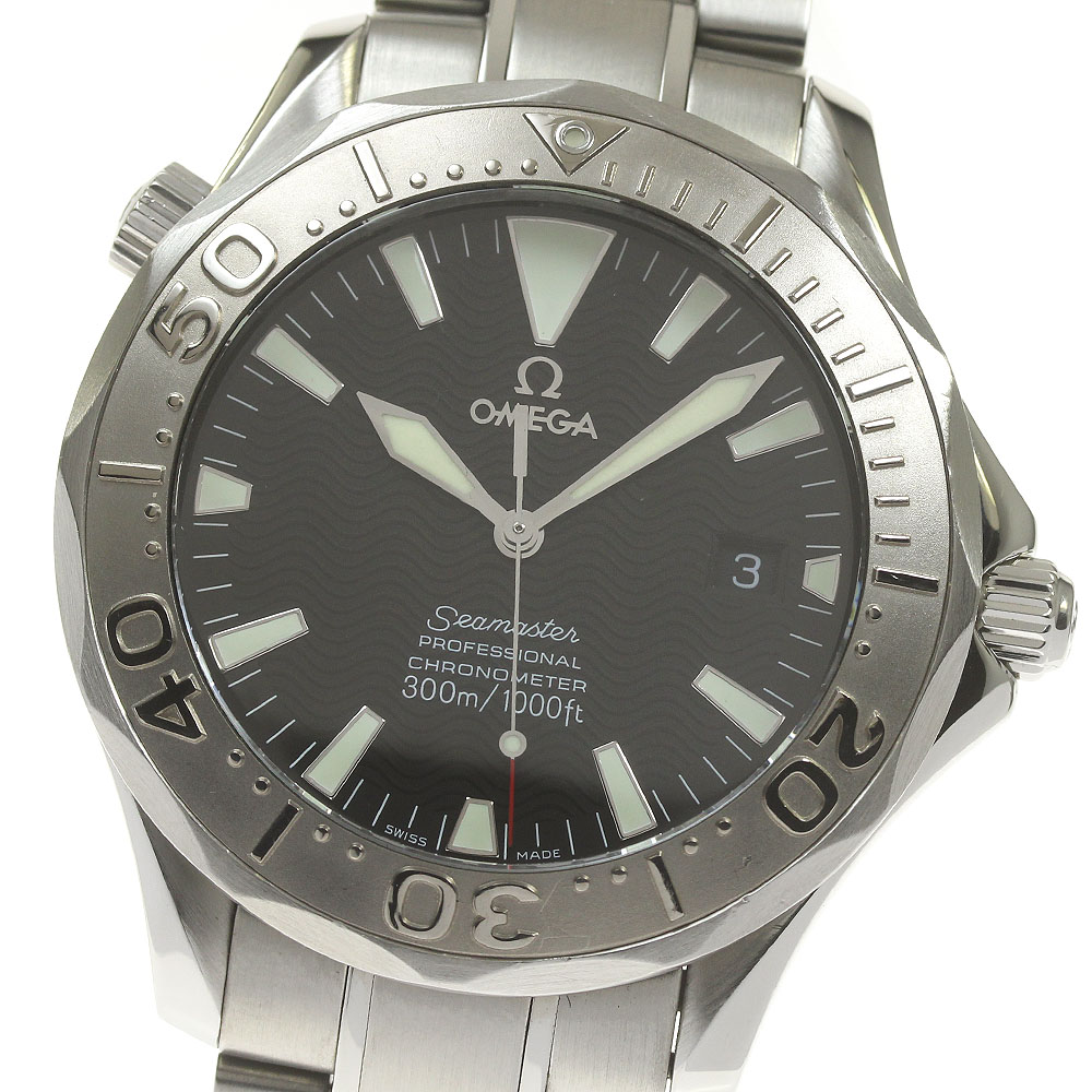オメガ OMEGA 2230.50 シーマスター300 WGベゼル デイト 自動巻き メンズ 良品 _830550【中古】