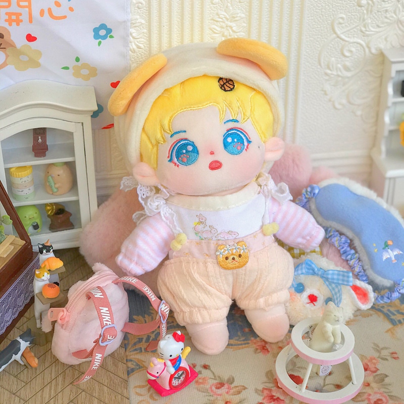 ぬいぐるみ 20cm 無属性 本体 着せ替え人形q版蔡徐坤綿人形はスターのぬいぐるみの裸人形に着替えたキャラクターぬいぐるみ